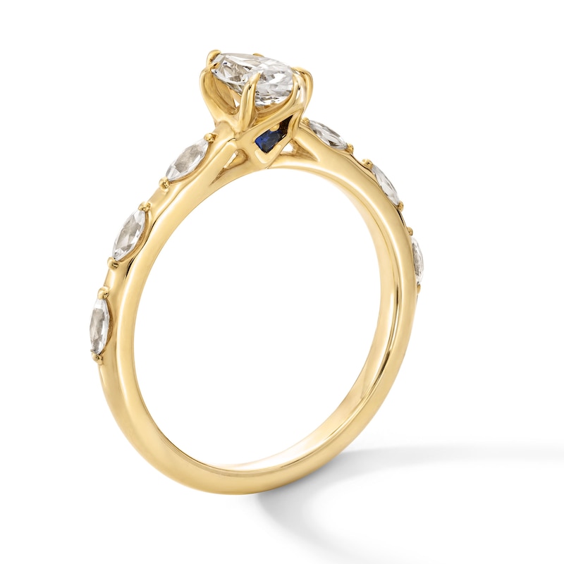Main Image 2 of Vera Wang Love Collection 3/4 CT. T.W. Marquise-Cut Diamond Engagement Ring in 14K Gold