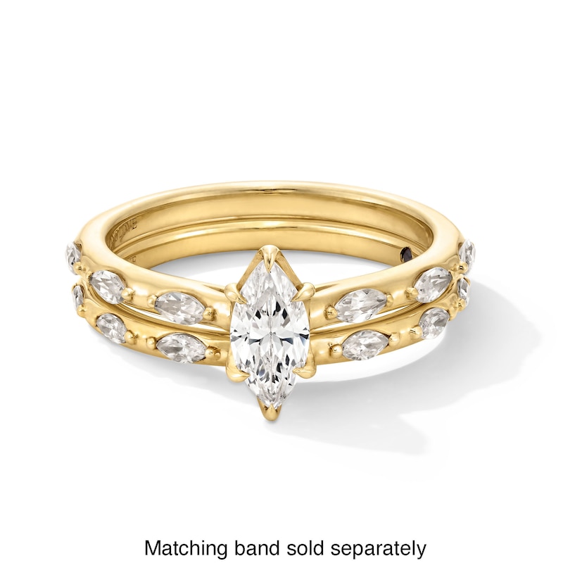 Main Image 4 of Vera Wang Love Collection 3/4 CT. T.W. Marquise-Cut Diamond Engagement Ring in 14K Gold