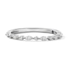 Thumbnail Image 1 of Vera Wang Love Collection 1 CT. T.W. Pear-Shaped Diamond Alternating Shank Engagement Ring in 14K White Gold