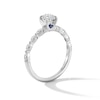 Thumbnail Image 2 of Vera Wang Love Collection 3/4 CT. T.W. Diamond Scallop Shank Engagement Ring in 14K White Gold