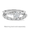 Thumbnail Image 3 of Vera Wang Love Collection 3/4 CT. T.W. Diamond Scallop Shank Engagement Ring in 14K White Gold