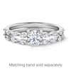 Thumbnail Image 4 of Vera Wang Love Collection 3/4 CT. T.W. Diamond Scallop Shank Engagement Ring in 14K White Gold