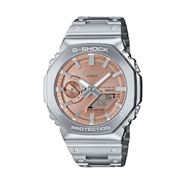 Men's Casio G-Shock Full Metal Analog-Digital Solar-Powered Watch with Copper-Tone Dial (Model: GMB2100AD-5A)
