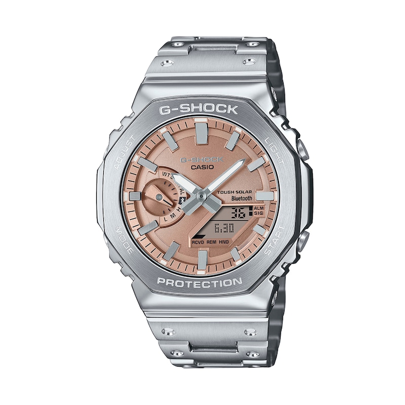 Main Image 1 of Men's Casio G-Shock Full Metal Analog-Digital Solar-Powered Watch with Copper-Tone Dial (Model: GMB2100AD-5A)