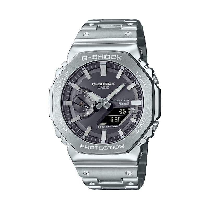 Main Image 1 of Men's Casio G-Shock Full Metal Analog-Digital Solar-Powered Watch with Black Dial (Model: GMB2100SD-1A)