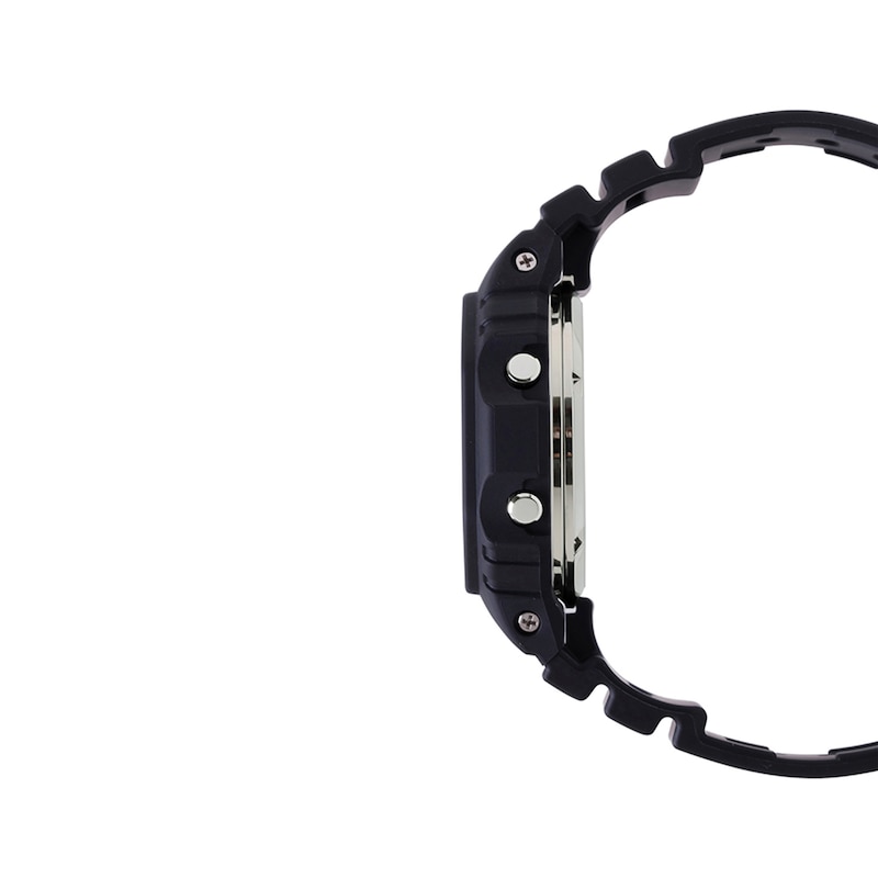 Main Image 3 of Men's Casio G-Shock Icon Digital Black Resin Strap Watch with Octagonal Grey Dial (Model: DW5000R-1A)
