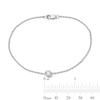Thumbnail Image 3 of 1/4 CT. Certified Lab-Grown Diamond Solitaire Chain Bracelet in Sterling Silver (F/VS2)