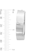 Thumbnail Image 2 of 35.0mm Flat Tube Hoop Earrings in Hollow Sterling Silver
