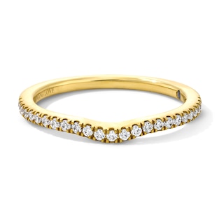 Vera Wang Love Collection 1/6 CT. T.W. Diamond Contour Anniversary Band in 14K Gold