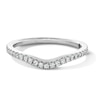 Thumbnail Image 1 of Vera Wang Love Collection 1/6 CT. T.W. Diamond Contour Anniversary Band in 14K White Gold