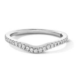 Vera Wang Love Collection 1/6 CT. T.W. Diamond Contour Anniversary Band in 14K White Gold