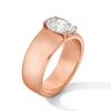 Thumbnail Image 2 of 2 CT. Oval Certified Lab-Grown Diamond Solitaire Thick Shank Engagement Ring in 14K Rose Gold (F/VS2)