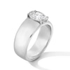 Thumbnail Image 2 of 2 CT. Oval Certified Lab-Grown Diamond Solitaire Thick Shank Engagement Ring in 14K White Gold (F/VS2)