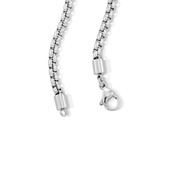 Rolo Box Chain Necklace Set in Solid Stainless Steel - 20” and 22”