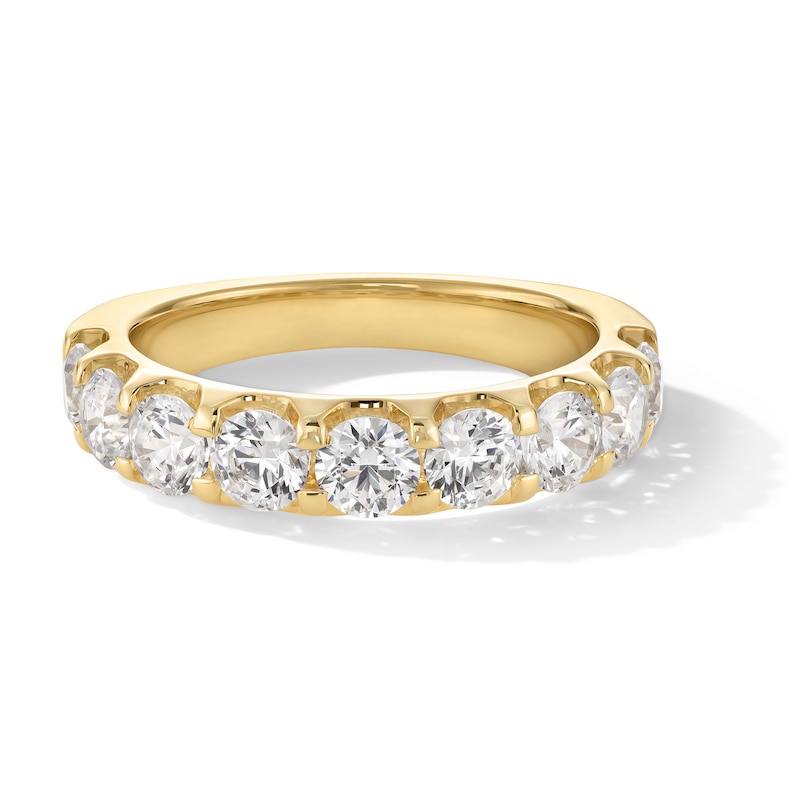 Main Image 1 of 1-1/2 CT. T.W. Certified Lab-Grown Diamond Nine Stone Anniversary Band in 14K Gold (F/VS2)