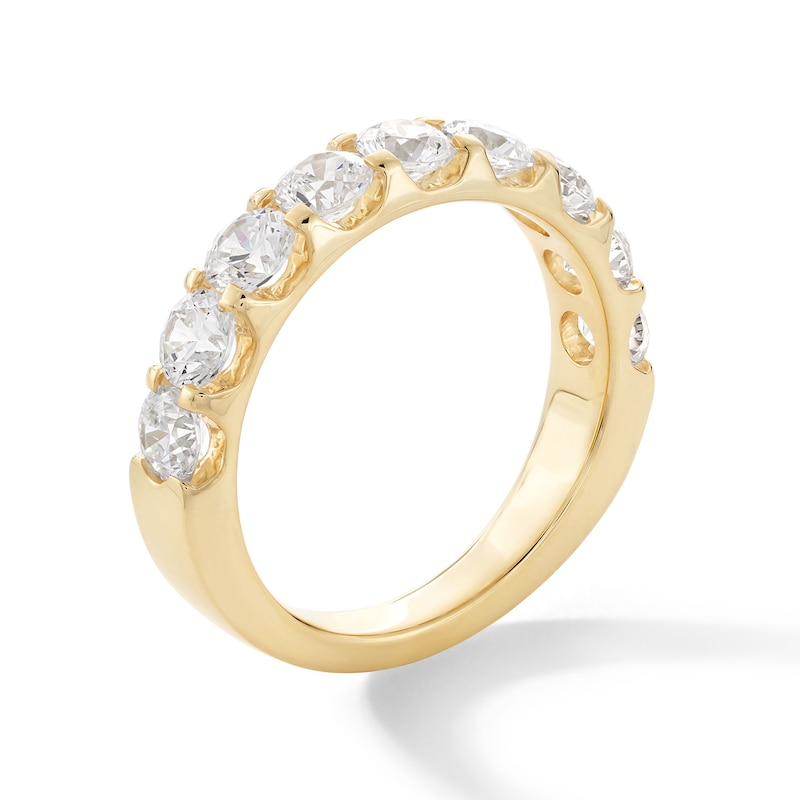 Main Image 2 of 1-1/2 CT. T.W. Certified Lab-Grown Diamond Nine Stone Anniversary Band in 14K Gold (F/VS2)