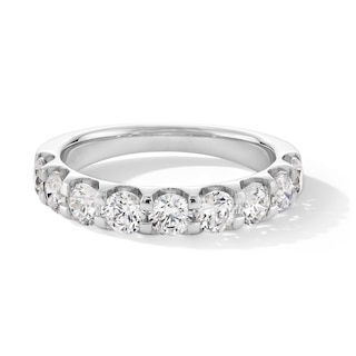 1-1/2 CT. T.W. Lab-Grown Diamond Nine Stone Anniversary Band in 14K White Gold (F/VS2)