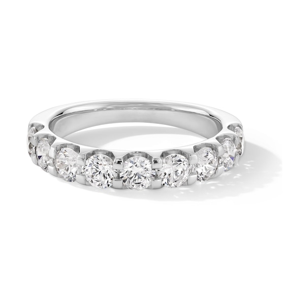 1-1/2 CT. T.w. Certified Lab-Grown Diamond Nine Stone Anniversary Band in 14K White Gold (F/Vs2)