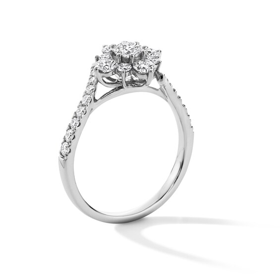 1 CT. T.w. Certified Lab-Grown Multi-Diamond Bypass Ring in 10K Gold (F/Vs2