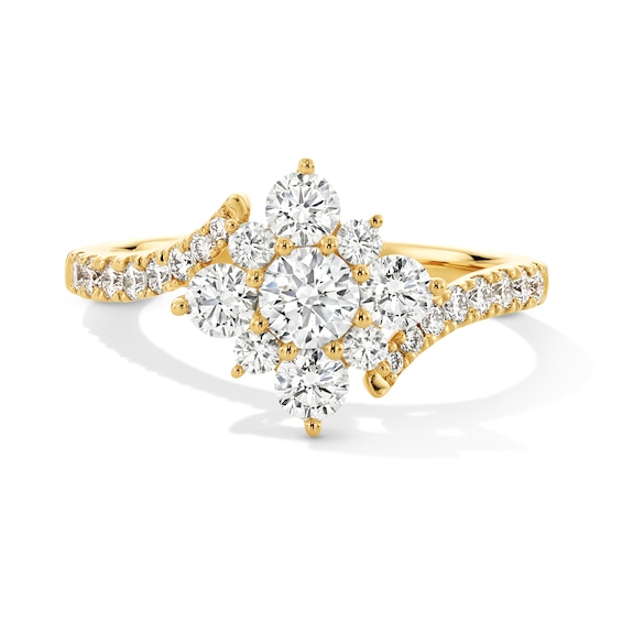 1 CT. T.w. Certified Lab-Grown Multi-Diamond Bypass Ring in 10K Gold (F/Vs2)
