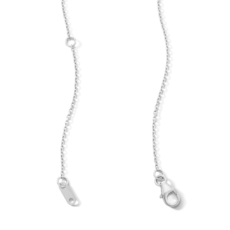 Main Image 2 of 1/2 CT. T.W. Certified Lab-Grown Multi-Diamond Necklace in 10K White Gold (F/VS2)