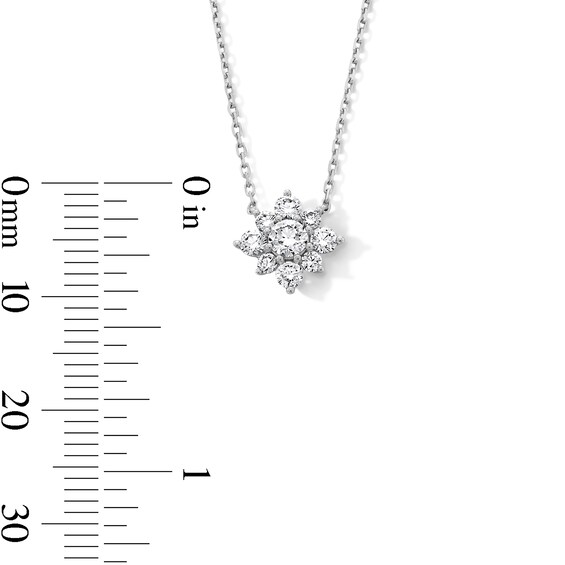 1/2 CT. T.w. Certified Lab-Grown Multi-Diamond Necklace in 10K White Gold (F/Vs2)