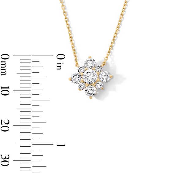 1 CT. T.w. Certified Lab-Grown Multi-Diamond Necklace in 10K Gold (F/Vs2)