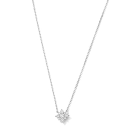 1/4 CT. T.W. Certified Lab-Grown Multi-Diamond Necklace in 10K White Gold (F/VS2)