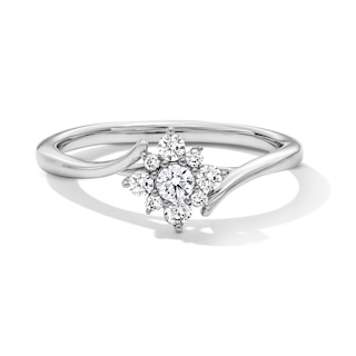 1/4 CT. T.W. Lab-Grown Multi-Diamond Bypass Ring in 10K White Gold (F/VS2)
