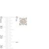Thumbnail Image 2 of 1 CT. T.W. Certified Lab-Grown Multi-Diamond Stud Earrings in 10K Gold (F/VS2)
