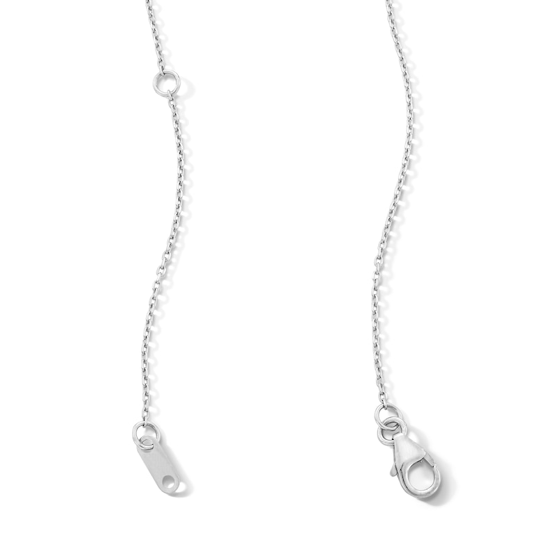 Main Image 2 of 1/2 CT. T.W. Certified Lab-Grown Multi-Diamond Station Necklace in 10K White Gold (F/VS2)