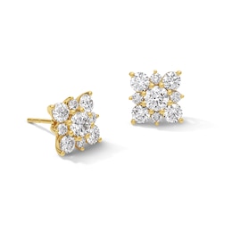 1-1/2 CT. T.W.  Lab-Grown Multi-Diamond Stud Earrings in 10K Gold (F/VS2)