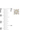 Thumbnail Image 2 of 1-1/2 CT. T.W. Certified Lab-Grown Multi-Diamond Stud Earrings in 10K Gold (F/VS2)