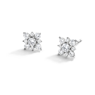 1/2 CT. T.W. Lab-Grown Multi-Diamond Stud Earrings in 10K White Gold (F/VS2)