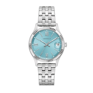 Ladies' Caravelle by Bulova Classic Dress Watch with Light Blue Dial (Model: 43M124)
