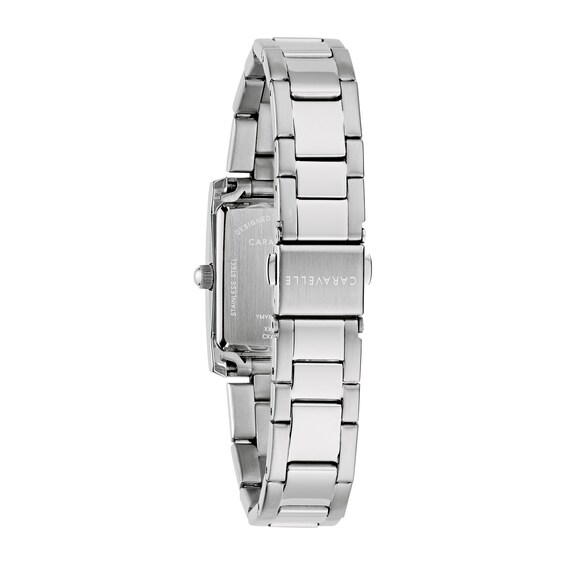 Ladies' Caravelle by Bulova Classic Dress Watch with Rectangular Pink Dial (Model: 43L224)