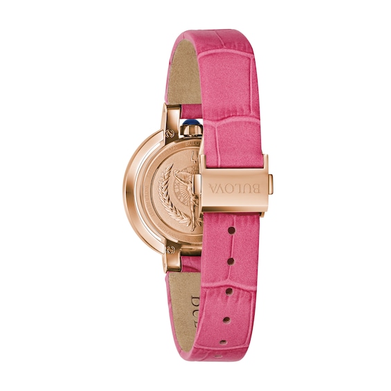 Ladies' Bulova 150th Anniversary Edition Rubaiyat Four Seasons Spring Watch with Pink Rhodonite Dial (Model: 97R103)