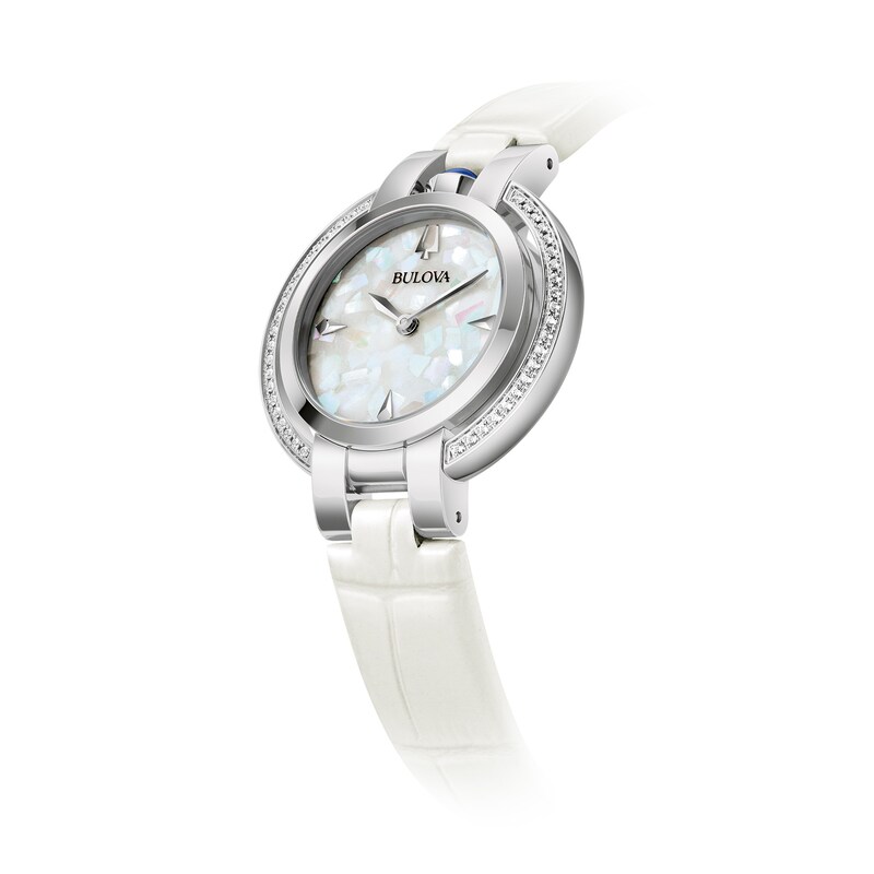 Main Image 2 of Ladies’ Bulova 150th Anniversary Edition Rubaiyat Four Seasons Winter Watch with Icy White Dial (Model: 96R254)