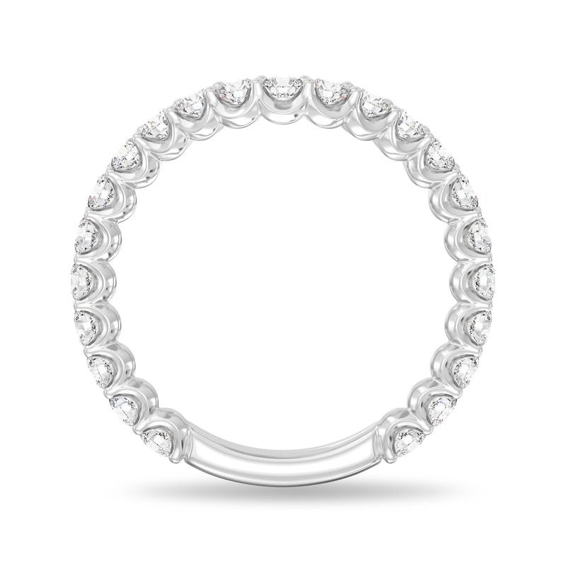 Main Image 2 of Enchanted Star 1 CT. T.W. Certified Lab-Grown Diamond Contour Band in 14K White Gold (F/VS2)