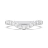 Thumbnail Image 3 of Enchanted Star 1 CT. T.W. Certified Lab-Grown Diamond Contour Band in 14K White Gold (F/VS2)