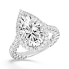 Thumbnail Image 1 of Enchanted Star Ariel 6-1/2 CT. T.W. Pear-Shaped Certified Lab-Grown Diamond Frame Engagement Ring in 14K Two-Tone Gold