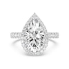 Thumbnail Image 3 of Enchanted Star Ariel 6-1/2 CT. T.W. Pear-Shaped Certified Lab-Grown Diamond Frame Engagement Ring in 14K Two-Tone Gold