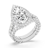 Thumbnail Image 4 of Enchanted Star Ariel 6-1/2 CT. T.W. Pear-Shaped Certified Lab-Grown Diamond Frame Engagement Ring in 14K Two-Tone Gold