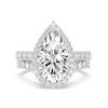 Thumbnail Image 5 of Enchanted Star Ariel 6-1/2 CT. T.W. Pear-Shaped Certified Lab-Grown Diamond Frame Engagement Ring in 14K Two-Tone Gold