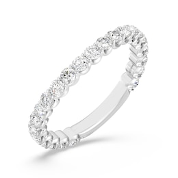 Enchanted Star 1 CT. T.W. Lab-Grown Diamond Contour Band in 14K White Gold (F/VS2)