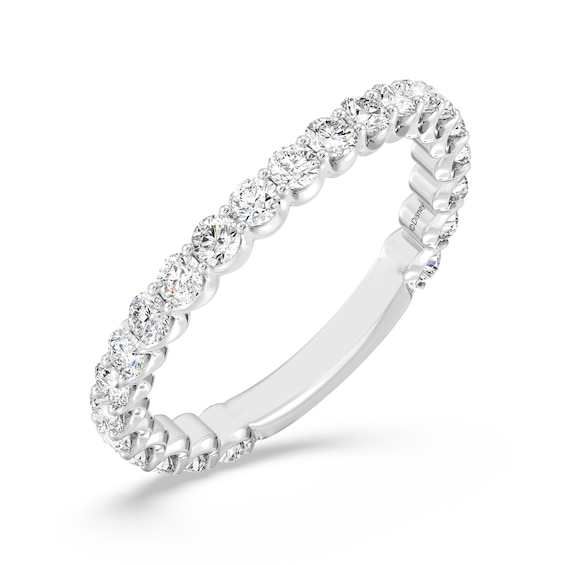 Enchanted Star 1 CT. T.w. Certified Lab-Grown Diamond Contour Band in 14K White Gold (F/Vs2)