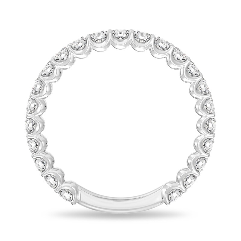 Main Image 2 of Enchanted Star 1 CT. T.W. Certified Lab-Grown Diamond Contour Band in 14K White Gold (F/VS2)