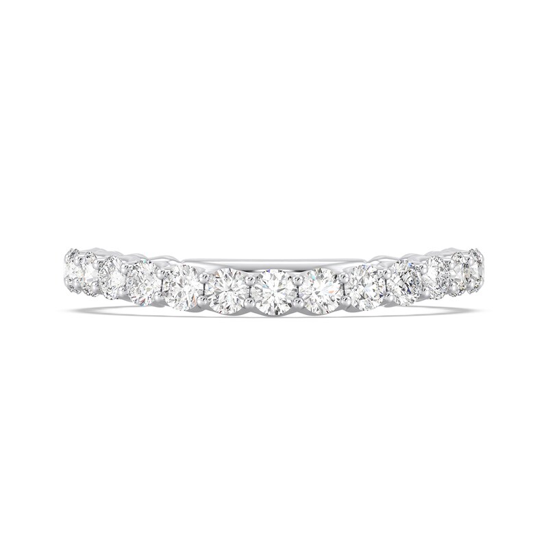 Main Image 3 of Enchanted Star 1 CT. T.W. Certified Lab-Grown Diamond Contour Band in 14K White Gold (F/VS2)