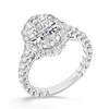 Thumbnail Image 1 of Enchanted Star Cinderella 4-3/4 CT. T.W. Oval Certified Lab-Grown Diamond Frame Engagement Ring in 14K White Gold