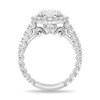 Thumbnail Image 2 of Enchanted Star Cinderella 4-3/4 CT. T.W. Oval Certified Lab-Grown Diamond Frame Engagement Ring in 14K White Gold
